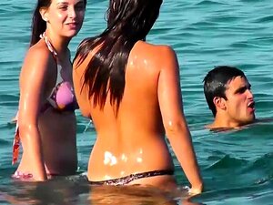 Vidéo de plage de voyeurs européens seins nus