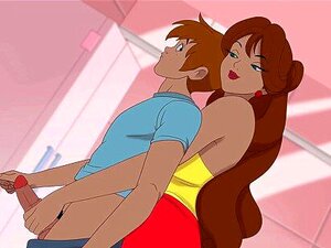 Belle-mère branle dans le drame milftoon de la cuisine