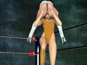 Match lesbien de domination perdante - Perdu et devenu esclave sexuel