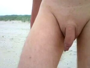 Une promenade sur une plage publique froide