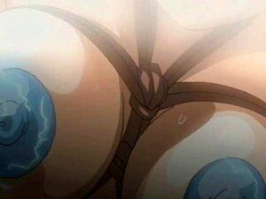 Hentai attaché se faisant baiser la bouche. Hentai attaché se fait