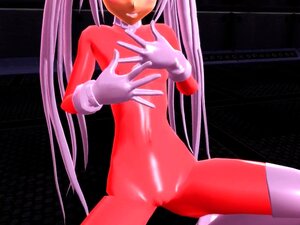 Danse de strip-tease en latex 3D
