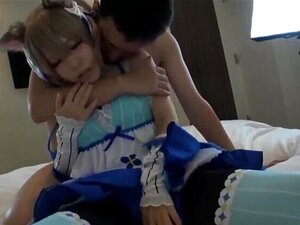 Cosplay Jolie fille, pipe, éjaculation interne hardcore
