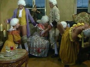 Orgie du 18ème siècle, Big gal georgina mène un festin d'amour