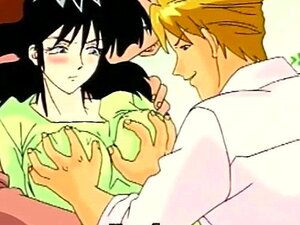 Maman hentai avec des gros nichons se fait baiser en gangbang par des