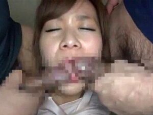 Meilleur sexe avec une hôtesse de l'air japonaise en collants.