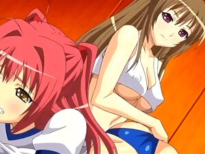 Hentai JOI d'anime, elle l'a vue se masturber et ça s'est terminé en