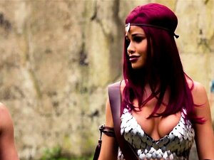 Jessa Rhodes dans Red Maiden et DP XXX Parody