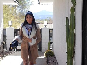 Penelope Woods, Hôtesse De L'Air FACIALS4K, Laisse Des Mecs Chanceux