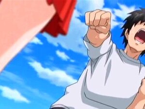 Sexe hentai avec une pom-pom girl à gros seins. Hentai sur les