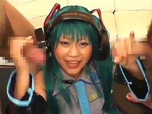 Hatsune Miku Cosplay Bukkake