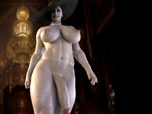 Resident Evil-Lady Dimitrescu Futa Nue Grosse Bite Monstre