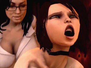 Double pénétration Hentai de CG Shemale - 2 Trannies se font baiser
