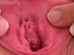 La salope tchèque écarte sa vulve juteuse à l'extrême. Le