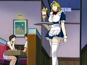 La bonne hentai aux gros seins se fait serrer ses gros nichons