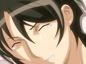Une superbe brune anime chaude reçoit la partie 5