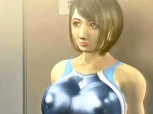 Une MILF animée kiffe une énorme bite