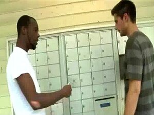 Des garçons gays noirs musclés humilient des twinks blancs hardcore