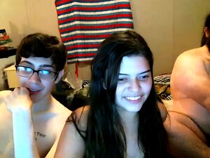 Masturbation webcam, trio amateur très chaud
