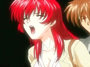 La rouquine sexy d'anime se fait prendre par une petite chatte partie4