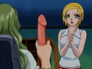 Une nana hentai attachée se fait jouet