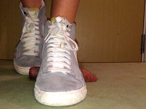 coq cush nike grise baskets