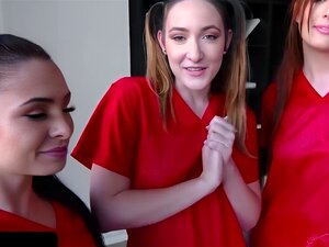 Des petites copines sexy partagent une grosse bite pendant que leurs