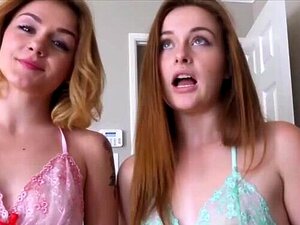 Belle-fille chaude et sa meilleure amie mignonne séduisent leur
